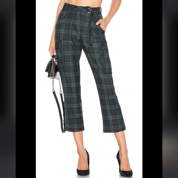 Free People, Relaxed Slim Cargo Pants, in Green Combo, Size 4 - Picture 2 of 14